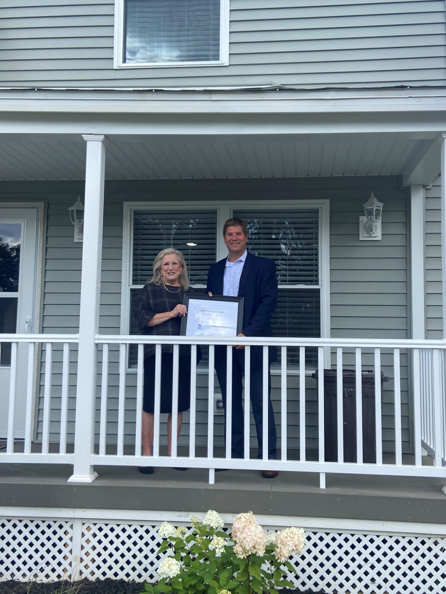 Wyoming Valley Habitat for Humanity presents Gottfried Csala Award at